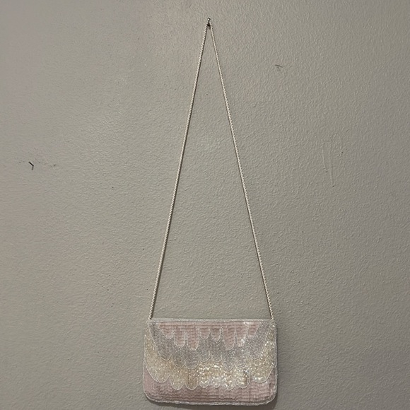 VINTAGE LORD & TAYLOR RETRO ART DECO SEQUINS BEADED BAG - Picture 4 of 10